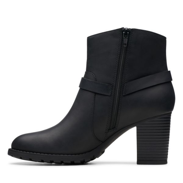 Clarks Womens Verona Rock Ankle Boots Black | UK-5974860